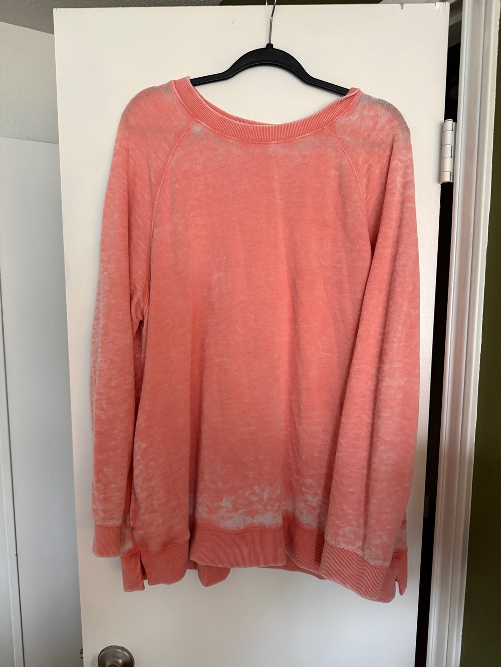 Coral Pink Lightweight Crewneck Sweatshirt